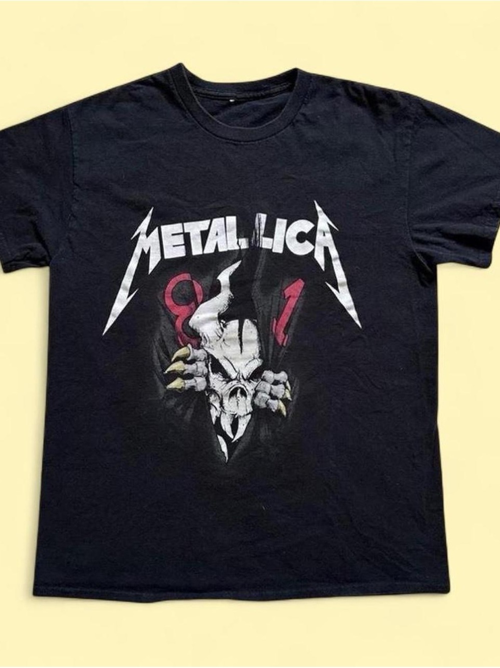 Men’s Birdhouse skateboards Metallica Black Graphic Band T-Shirt Medium